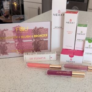 NEXXT Skin Care Bundle / Josie Maran Lipys , Blush Bronze Palette